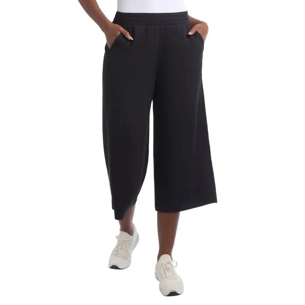 Danskin Women's Luxe Cropped Gaucho, Black, Size: Large, New